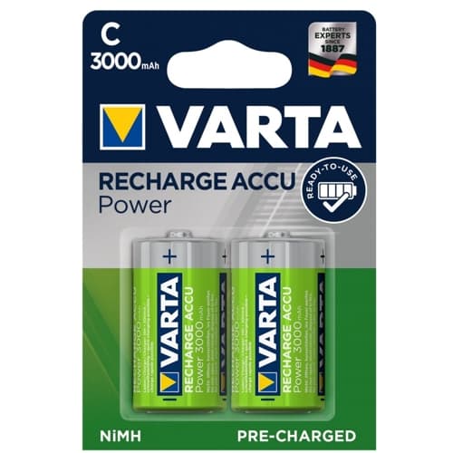 Аккумулятор VARTA POWER PLAY, тип C, 3000мА-ч (блистер на 2 шт.) (56714101402)