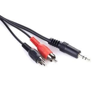 Кабель аудио Cablexpert CCA-458-2.5M 3.5mm / 2xRCA папа, 2.5m, 3.5mm stereo plug to 2 phono plugs audio