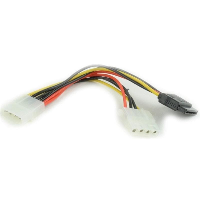 Кабель переходник питания SATA-PS Cablexpert (CC-SATA-PSY2) Molex female to Molex male + Serial ATA power cable 0.15m