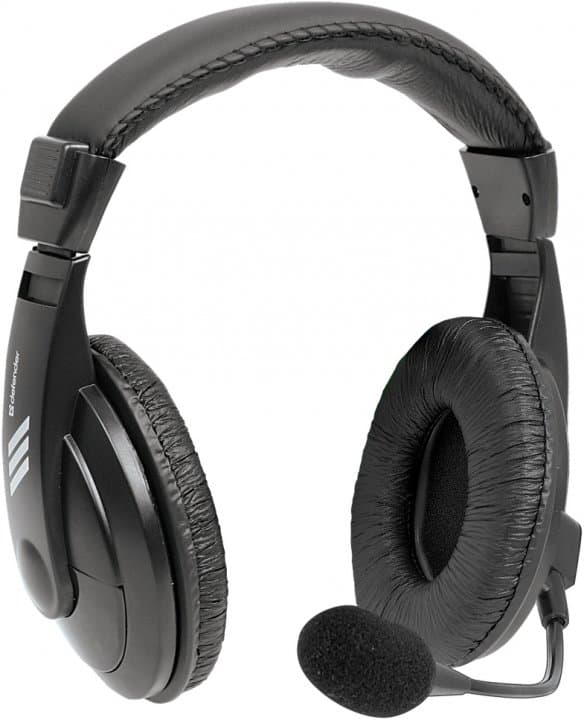 Гарнитура Defender Gryphon 750U USB (встроенная звук.карта), черный, 1.8м кабель, Полноразмерные
