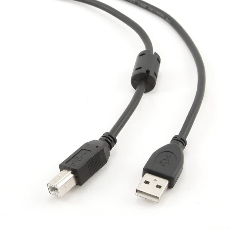 Кабель USB 2.0 4.5M + Ферритовый фильтр Cablexpert Gembird CCF-USB2-AMBM-15 Premium quality