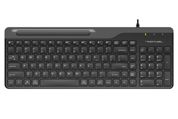Клавиатура A4Tech Fstyler FK25 черный/серый USB slim