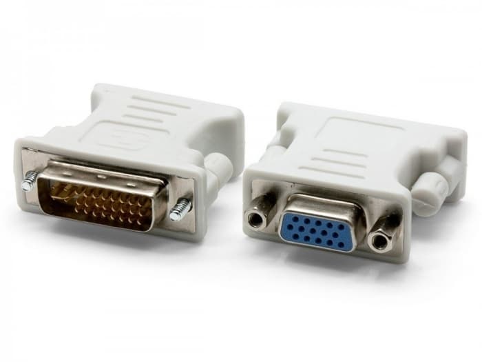 Переходник DVI-VGA DVI-A штекер 24+5 на разъем VGA 15-pin Exegate Adaptor VGA F-DVI-I M(24+5) (EX205307RUS)