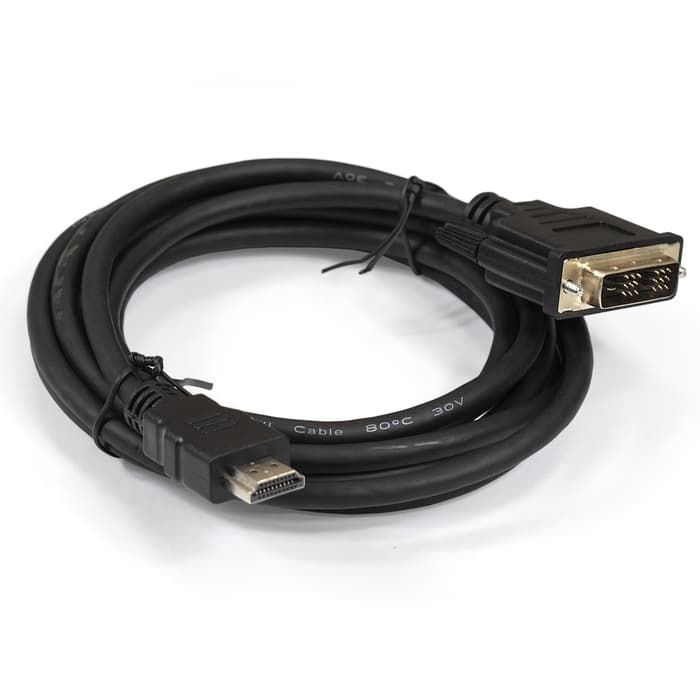 Кабель HDMI to DVI, 1.8m Exegate EX-CC-HDMIM-DVIM-1.8 HDMI папа/DVI папа 2 фильтра, 1.8м, позолоч. контакты