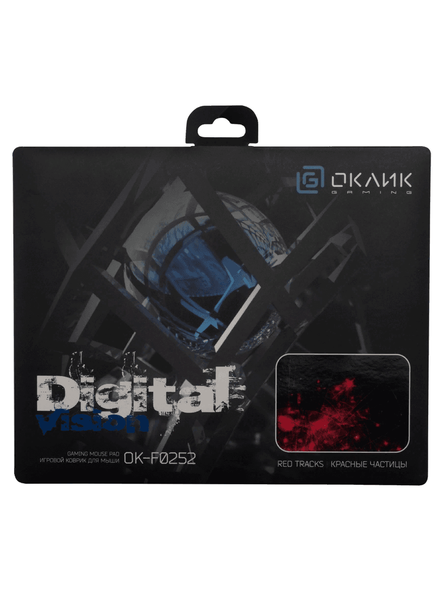 Коврик для мыши игровой Oklick OK-F0252 рисунок/красные частицы 250x200x3мм