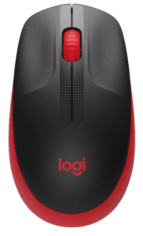 Мышь беспроводная Logitech M190 Wireless Black/Red (910-005908/910-005926) 1000dpi, 1xAA, 115.4х66.1х40.3мм, 89.9г
