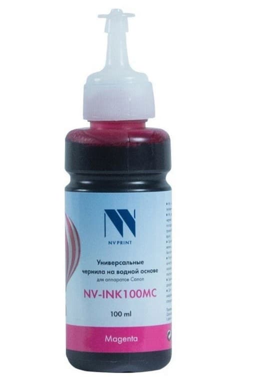 Чернила NV-INK100MC Magenta универсальные на водной основе для аппаратов Canon (100 ml) (Китай)