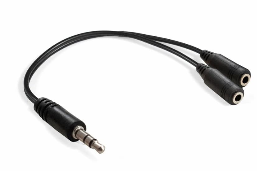 Кабель аудио разветвитель ExeGate EX-CCA-415-0.15 (3.5mm Jack M/2x3.5mm Jack F) 0.15м (EX294736RUS)