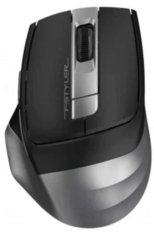 Мышь беспроводная A4Tech FStyler FG35 серый USB, 1000/1600/2000 dpi, 5+1кн, 1xAA, 105х70х42мм