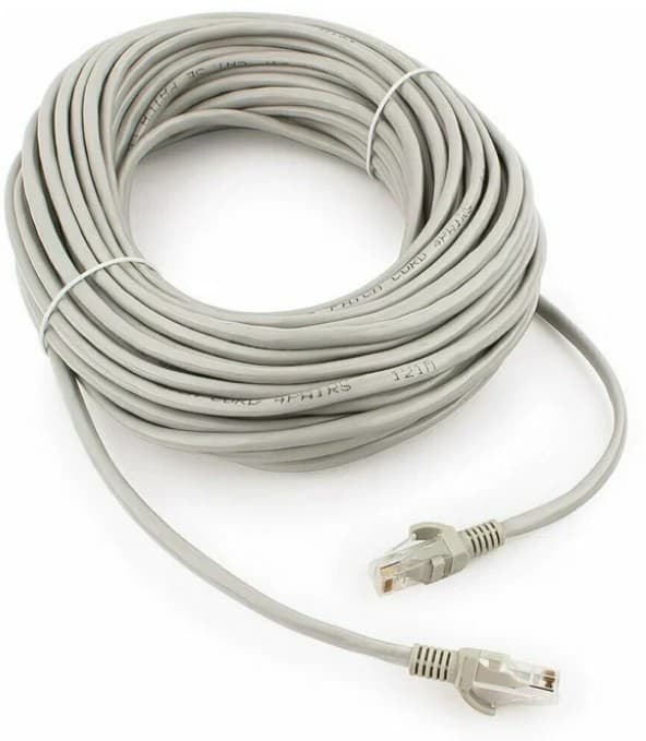Патч-корд литой CAT 5E UTP w/RJ45 20m Cablexpert PP12-20M 5E, литой многожильный, штекер с защелкой