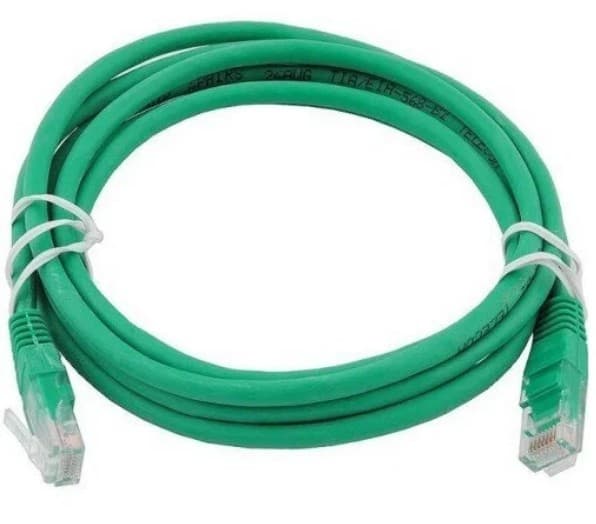 Патч-корд литой CAT 5E UTP w/RJ45 3.0m Exegate зеленый (EX258678RUS)