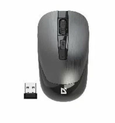 Мышь беспроводная Defender Wave MM-995, серебристый, 3 кн., 1600 dpi, 1xAA, 55х105х38mm