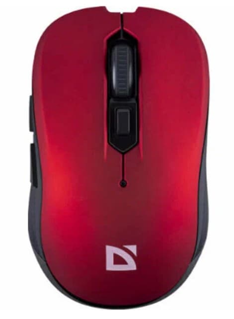 Мышь беспроводная Defender GASSA MM-105, Red, 6 кн., 1600 dpi, 1xAA, 6.40x4.40x11.10cm