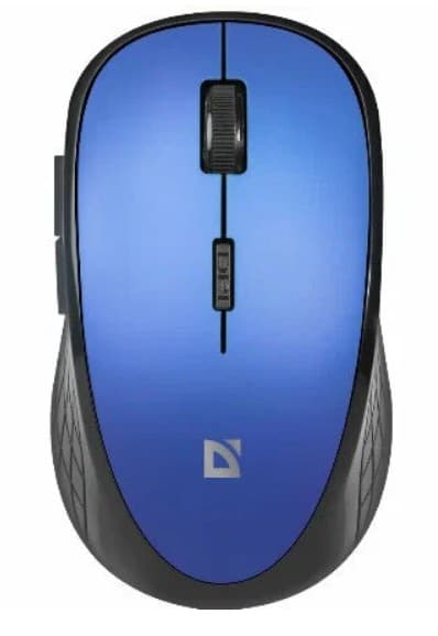 Мышь беспроводная Defender Aero MM-755 Blue, 5 кн., 800-1600 dpi, 2xAAA, 110х60х35мм