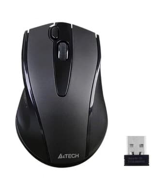 Мышь беспроводная A4Tech V-Track G9-500FS Black Silent USB, 1000 dpi, 4bt, 1xAA, 105x67x39mm