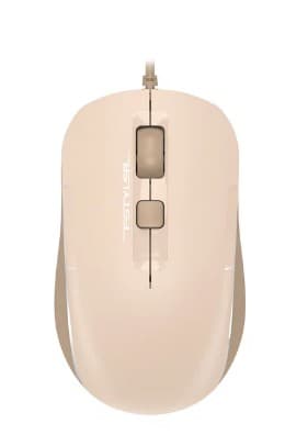 Мышь A4Tech Fstyler FM26S бежевый/коричневый USB, Silent, 4кн., 1600dpi, длина провода: 1.5м, 109x64x36mm