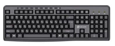 Клавиатура беспроводная Oklick K225W черный USB Multimedia (2xAAA)