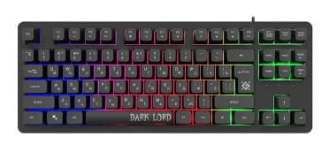 Клавиатура Defender Dark Lord GK-580 RU Black (45580) 1.5m с регулир. подсветкой