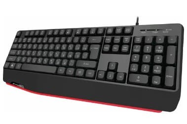 Клавиатура Defender Atom HB-546 RU Black (45546) 1.8m со встроенной подставкой для запястий