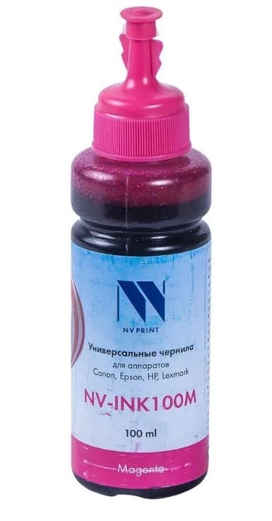 Чернила NV-INK100UM Magenta универсальные на водной основе для аппаратов Сanon/Epson/НР/Lexmark (100 ml) (Китай)