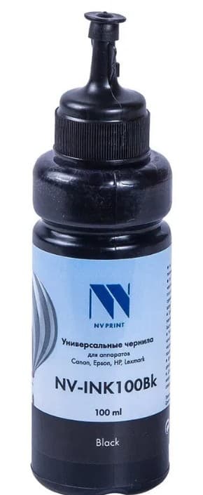 Чернила NV-INK100UBk Black универсальные на водной основе для аппаратов Сanon/Epson/НР/Lexmark (100 ml)