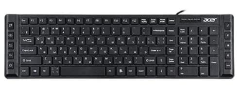 Клавиатура Acer OKW010 черный USB (ZL.KBDEE.002) Slim Multimedia