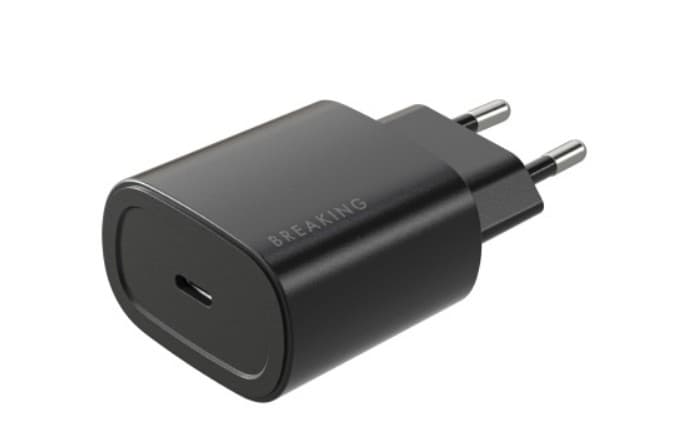 Сетевое зарядное устройство Breaking P-06 черный, USB-C, PD 25W, 3A PD Adapter USB Type-C