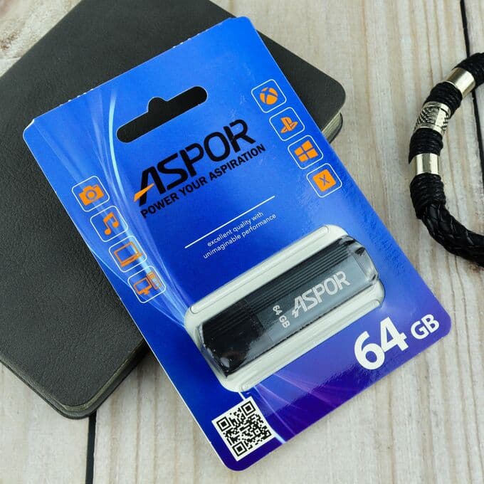 Накопитель USB 64 GB USB 2.0 TOPOMAX PK_TG121GY (графит)