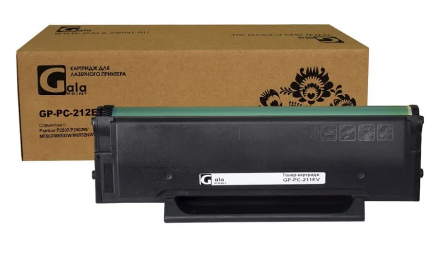 Тонер-картридж GalaPrint GP-PC-212EV для Pantum P2502/P2502W/M6502/M6502W/M6552NW