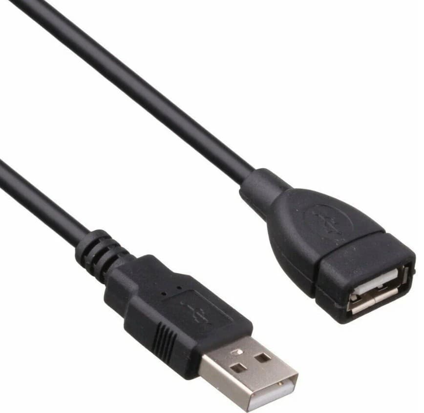 Кабель Удлинитель - USB2.0 AM/AF 3.0м ExeGate EX-CCF-USB2-AMAF-3.0F A-папа/A-мама, Am/Af, позолоченные контакты, ферритовые кольца (EX294763RUS,EX138944RUS)