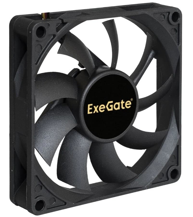 Вентилятор 12В DC ExeGate ExtraSilent ES08015S3P 80x80x15 подшипник скольжения, 1600 RPM, 23dB, 3pin (EX283373RUS)