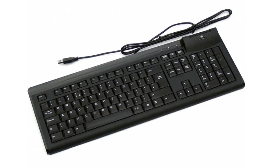 Клавиатура Acer KB_option KUS-0967 черный USB со считывателем смарт карт (GP.KBD11.01V)