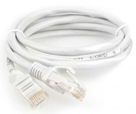 Патч-корд литой CAT 5E UTP w/RJ45 1.5m Гарнизон PC-UTP-5e-1.5 серый многожильный
