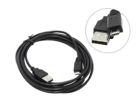 Кабель Micro-USB2.0 (AM/Mcro USB2.0 тип В) Exegate, 3.0m, Black (EX205299RUS)
