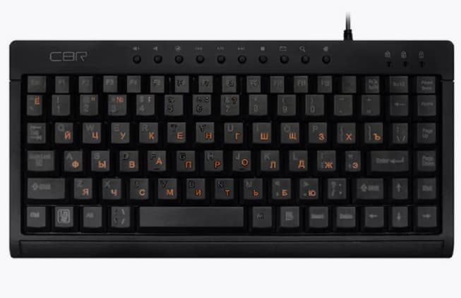 Клавиатура CBR KB 175 Black USB компактная мини