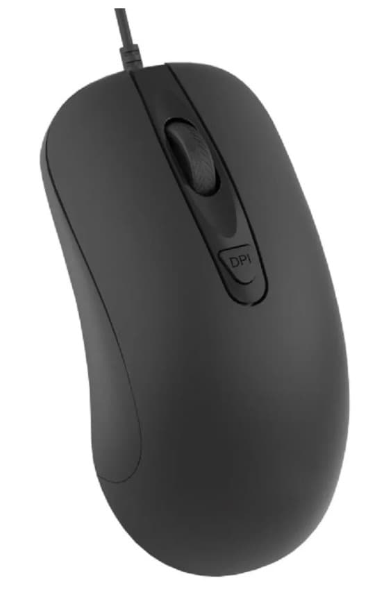 Мышь CBR CM 110 черный, 2400 dpi, USB, 4 кн. проводная