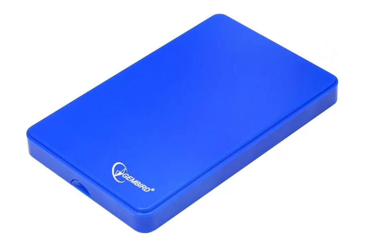 Карман Внешний Gembird EE2-U2S-40P-B Blue USB 2.0 для SATA 2.5 HDD, пластиковый корпус