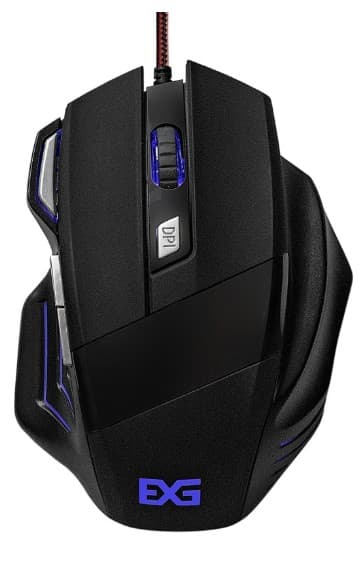 Мышь ExeGate Gaming Standard Laser GML-793 черный, 3200 dpi, 7 кн. проводная (EX289487RUS)
