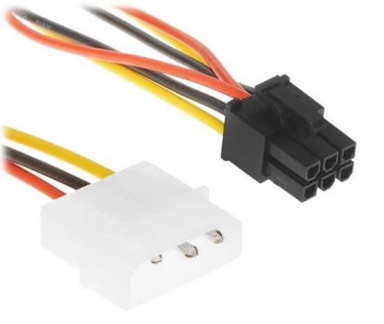 Кабель питания Видеокарты от блока питания 6 pin - Molex Cablexpert CC-PSU-63-15CM