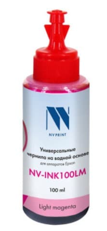 Чернила NV-INK100ULM Light Magenta универсальные на водной основе для аппаратов Сanon/Epson/НР/Lexmark (100 ml) (Китай)