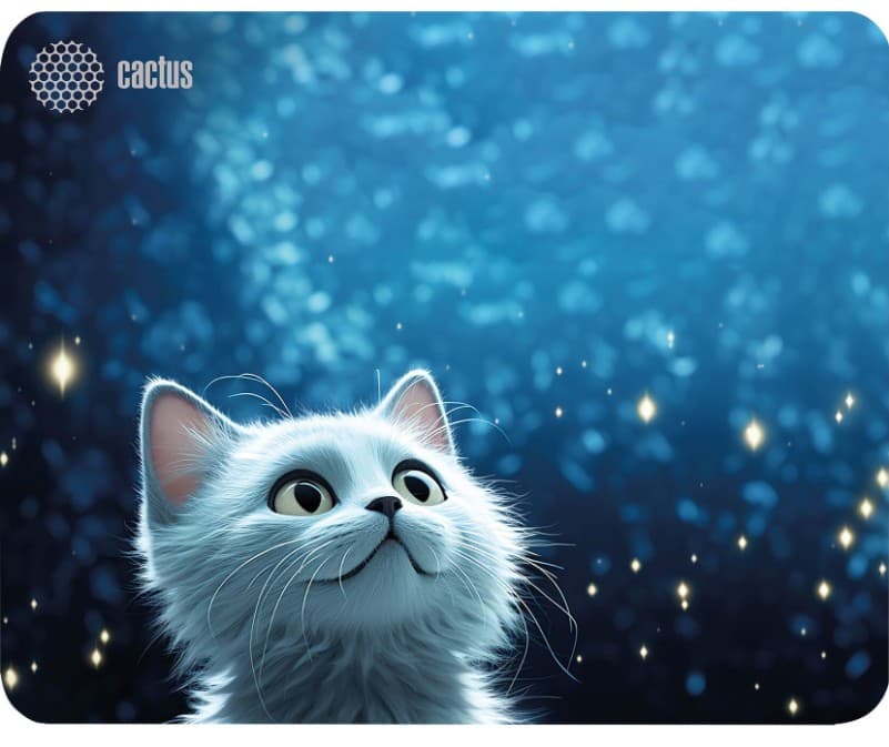 Коврик для мыши игровой Cactus CS-MPC-D11M White Cat 300x250x3мм