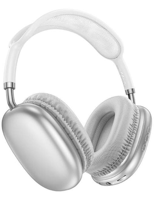 Bluetooth-гарнитура Borofone BO22 Plus Elegant BT headphones (серебро), Bluetooth 5.3, jack 3.5 мм, Type-C, AUX, накладные полноразмерные