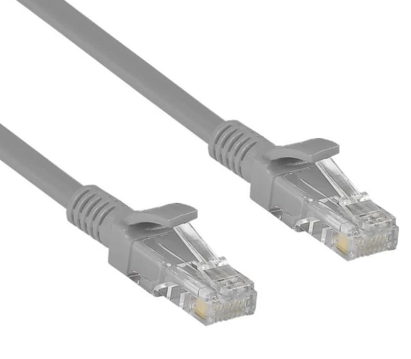 Патч-корд литой CAT 5E UTP w/RJ45 10.0m Exegate серый (EX272305RUS)