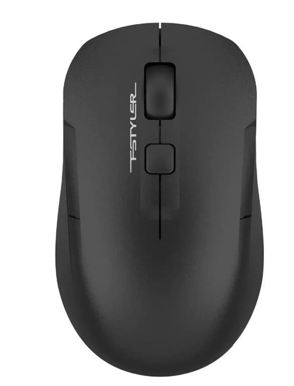 Мышь беспроводная A4Tech FStyler FG16CS Air2 черный, Silent, 2000 dpi, 4кн, встр. Аккум., 109x64x36mm, 73g, Desk+Air