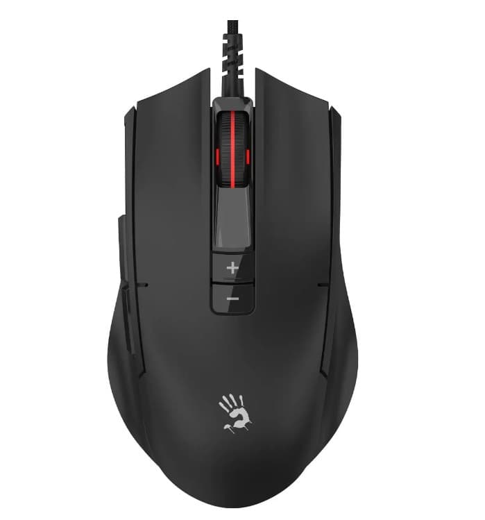 Мышь A4Tech Bloody ES8 white/black, USB, игровая, 6000dpi, 6кн., RGB-подсветка, кабель 1.8м