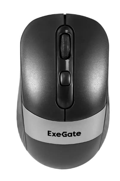 Мышь беспроводная ExeGate Professional Standard FG-10 черный/серый, 1200 dpi, 4 кнопки (EX298895RUS)