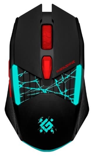 Мышь беспроводная Defender Horrodine GM-237 черный, 6 кн., 3200 dpi, аккумулятор, ускорение 10G