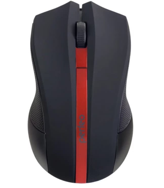 Мышь беспроводная Perfeo Vertex, черный/красный (PF_A4779)