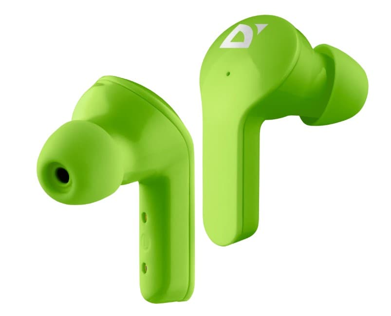 Bluetooth-гарнитура Defender Twins 916 зеленый, кейс с АКБ, сенсорное управление, Bluetooth 5.0, LED дисплей, Type-C