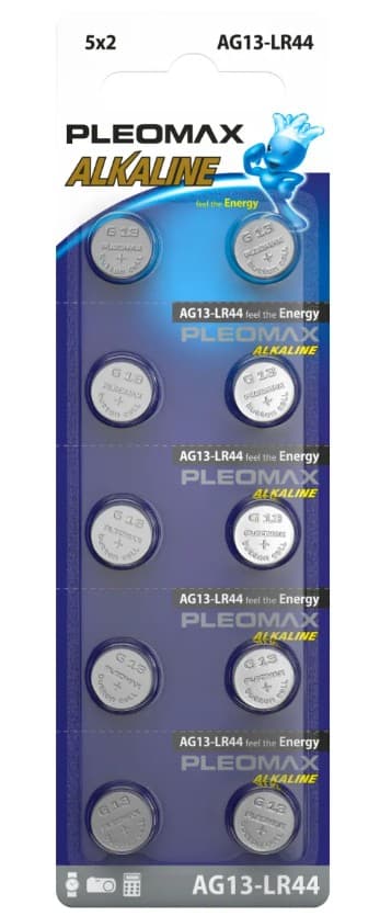Батарейка SAMSUNG PLEOMAX AG13, LR44, LR1154, G13, A76, GP76A, 357, SR44W
